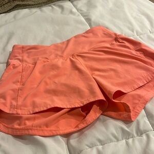 pale orange speed up 4” shorts